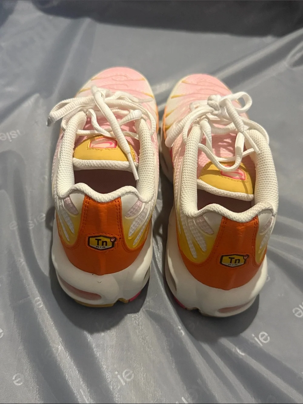 Nike Women’s Pink and Yellow Mesh Athletic Sneakers